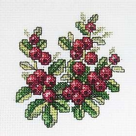 Broderikit lingon 10x10 cm RTO