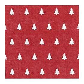 Scandi Essentials Linen trees servett 33x33 cm 20-pack Red