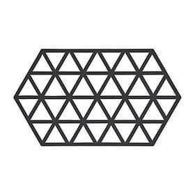 Zone Denmark Triangles grytunderlägg 14x24 cm Black