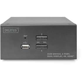 Digitus 2-port Dual Display 4k Hdmi Kvm Switch