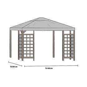 Brafab Hov tak Grå 3 x 4 m