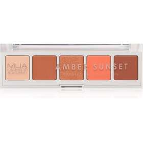 MUA Makeup Academy Professional 5 Shade Palette Palett för ögonskugga Skugga Amber Sunset 3,8g female