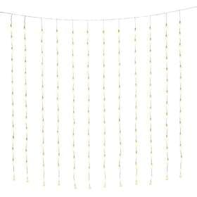 Konstsmide 4052-103 Ljusslinga gardin av droppar, varmvita 200x200 cm
