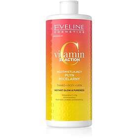 Eveline Cosmetics Vitamin C 3x Action Micellärt Vatten För Lyster Och Återfuktning 500ml