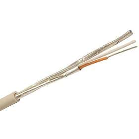 Nexans ELEQB Telekabel 2x2x0.8 mm, grå 1 m, kapad