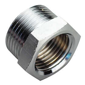 Förkromad nippelmuff G15xG10