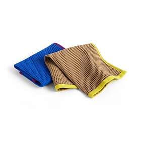 Hay Canteen disktrasa 31x31 cm 2-pack Blue/fuchsia-Beige/yellow