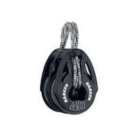 Harken Carbo T2 40 Mm Double Pulley Svart