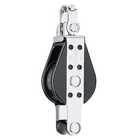 Harken Single Big Bullet Swivel Pulley Svart,Silver