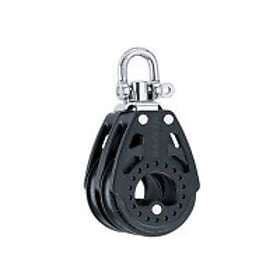 Harken Double Carbo 57 Mm Pulley Svart