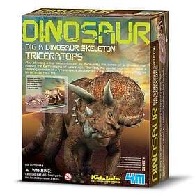 4M KidzLabs Dig a Dinosaur Skeleton - Triceratops Vetenskapslåda | Grön | 6-10