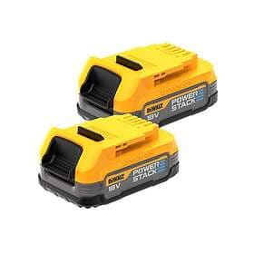 Dewalt Batteri DCBP034E2-XJ Powerstack; 18 V; 1,7 Ah; Li-ion; 2 st.