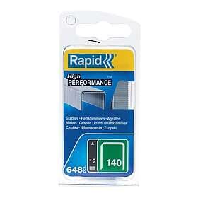 Rapid Häftklammer Flatwire; 12 mm; 650 st.; typ 140; galvaniserat