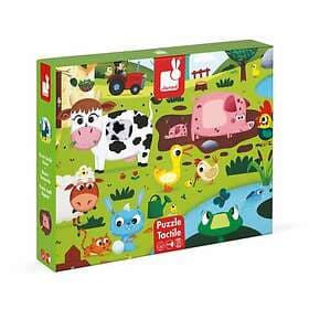 Janod Animals Tactile Puzzle Farm (20 pieces)