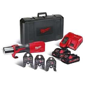 Milwaukee M18 ONEBLHPT-302C V-SET Pressmaskin med V-backar, batteri och laddare