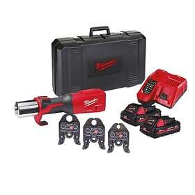 Milwaukee M18 ONEBLHPT-302C M-SET Pressmaskin med M-backar, batteri och laddare