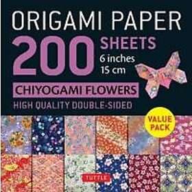 Origami Paper 200 sheets Chiyogami Flowers 6' (15 cm)