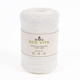 DMC Garn Eco Vita Tape Yarn bandgarn 250g vit