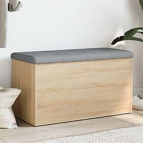 vidaXL Förvaringsbänk sonoma-ek 82x42x45 cm konstruerat trä 835049