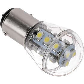 Nauticled lanternLED BAY15D Ø25x48mm 10-35Vdc 1,2/15W vit