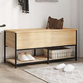 vidaXL Förvaringsbänk sonoma-ek 100x42,5x47 cm konstruerat trä 839024