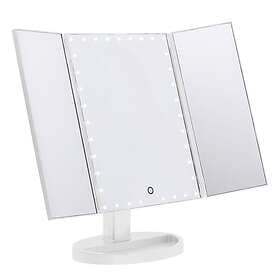 Uniq LED Trifold Hollywood Makeup Spegel Vit