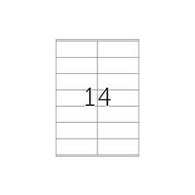 Herma Premium laminerade etiketter matt 1400 etikett (er) 105 x 42 mm