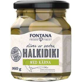 Fontana Oliver Halkidiki Gröna med Kärnor 380g