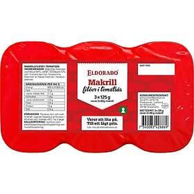 Eldorado Makrillfiléer i Tomatsås 3x125g