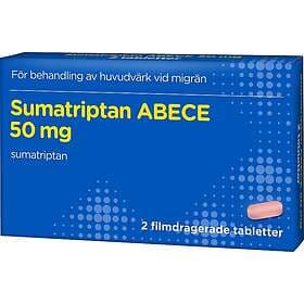 ABECE Sumatriptan Filmdragerad Tablett 50mg 2 Tabletter