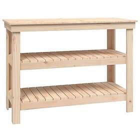 vidaXL Skobänk 110,5x50x80 cm massiv furu 823644