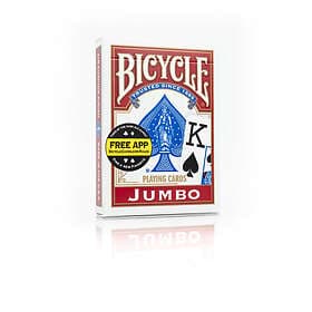 Bicycle kortlek Poker Jumbo Index (red)