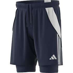 Adidas Tiro24 2in1 Shorts Training Blå L Regular Man