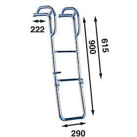 Båtsystem Badstege för peke, bu80p, 615-900