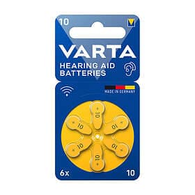 Varta 10 Hörapparatsbatterier, 6 St