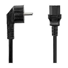 Nedis Strömkabel C13 Schuko 2 M, Svart