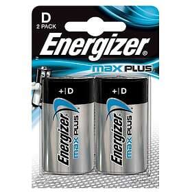Energizer Max Plus D/E95 Batteri 2-Pack