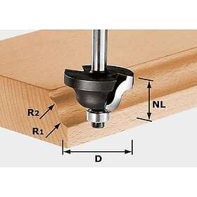 Festool Dubbelradiefräs HW 31,7x13x8mm R4/4mm