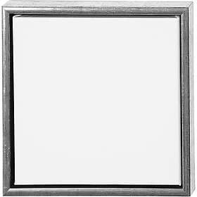 Creativ Company Canvas Artistline med Ram 1 St ArtistLine ram, vit, antiksilver, djup 3 cm, stl. 25755