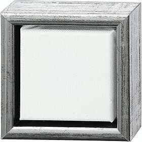 Creativ Company Canvas Artistline med Ram 1 St ArtistLine ram, vit, antiksilver, djup 3 cm, stl. 257500