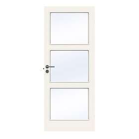 Swedoor Innerdörr Easy GW3 Klarglas 725X1940 Vit 010033