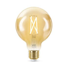 WiZ LED ljuskälla 7W, E27, globe, Ø12,5 cm, amber, glödtråd