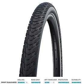 Schwalbe Marathon E-plus Performance Smart Dualguard 28´´ X 37 Rigid Tyre Svart 28´´ x 37