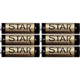 Star Trading Batteri AA 6-pack (Transparent)