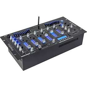 Ibiza 6-kanals mixer 12 ingångar med USB och Bluetooth