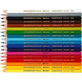Caran d'Ache Akvarellpennor 3,8 mm 18 Färger