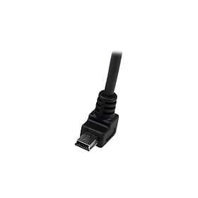 Black StarTech.com Down Angle Mini USB Cable 2m USB A to Mini USB B USB to Mini USB Cable Mini USB Charger USB A to Mini B (USBAMB2MD) USB-k