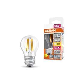 Osram LED SUPERSTAR LED-glödlampa med filament form: P40 klar finish E27 4,8 W varmt vitt ljus 2700 K