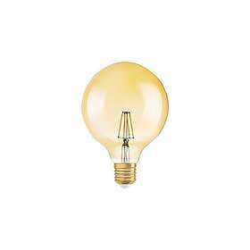 Osram Vintage 1906 LED LED-glödlampa med filament form: G125 klar finish E27 4W varmt vitt ljus 2400 K guld