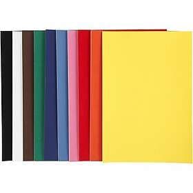 Creativ Company Velourpapper A4 21x30 cm 140g Mixade färger 10 ark